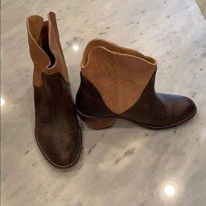 Short fashion leather boots